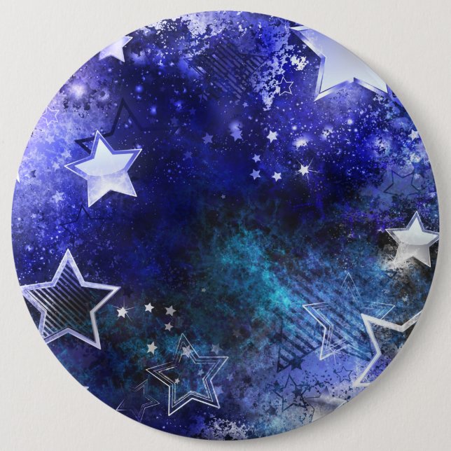 Space Background with Stars 6 Cm Round Badge (Front)