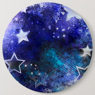 Space Background with Stars 6 Cm Round Badge