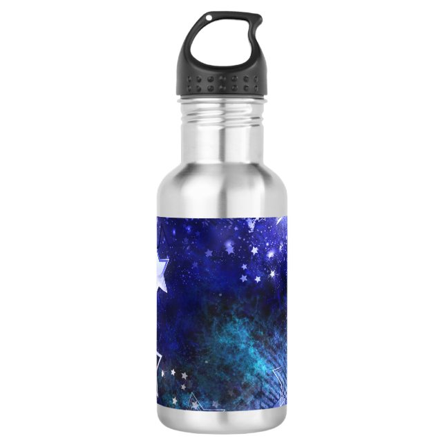 Space Background with Stars 710 Ml Water Bottle (Front)