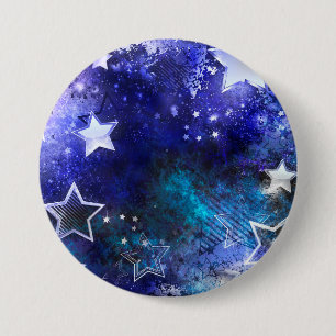 Space Background with Stars 7.5 Cm Round Badge