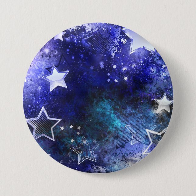 Space Background with Stars 7.5 Cm Round Badge (Front)