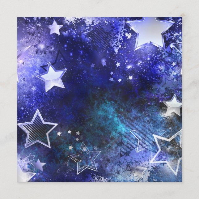 Space Background with Stars Advice Card (Front)