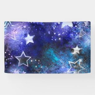 Space Background with Stars Banner