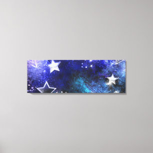 Space Background with Stars Canvas Print
