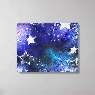 Space Background with Stars Canvas Print