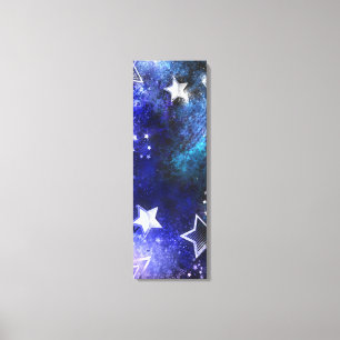Space Background with Stars Canvas Print