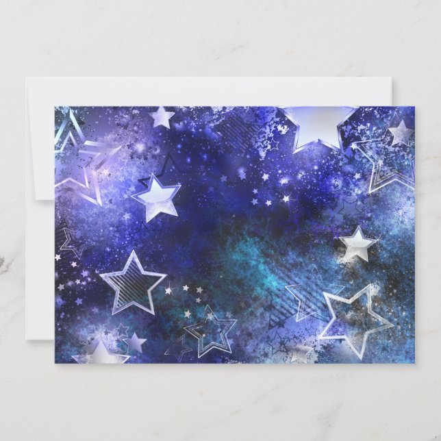 Space Background with Stars Card (Front)