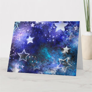 Space Background with Stars Card