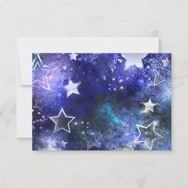 Space Background with Stars Card (Front)