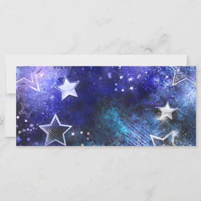 Space Background with Stars Card (Front)
