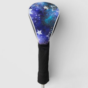 Space Background with Stars Golf Head Cover