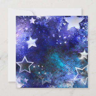 Space Background with Stars Invitation
