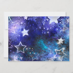 Space Background with Stars Invitation