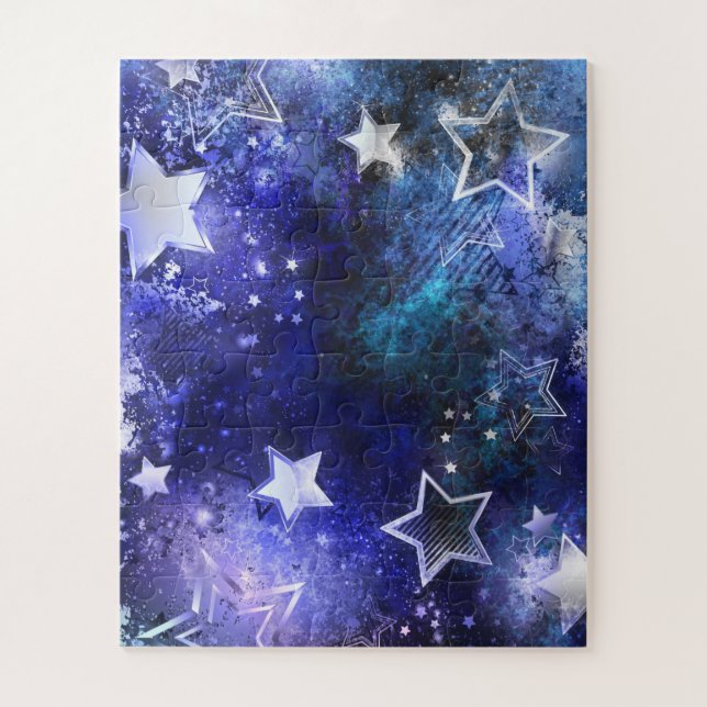 Space Background with Stars Jigsaw Puzzle (Vertical)