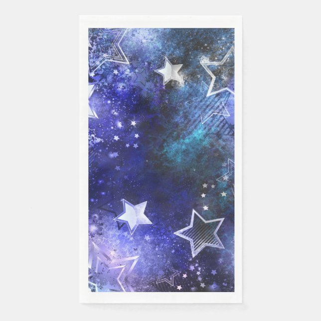 Space Background with Stars Napkin (Front)