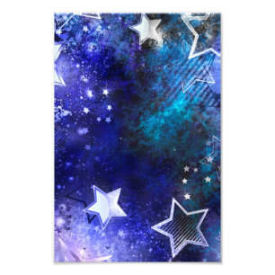 Space Background with Stars Photo Print