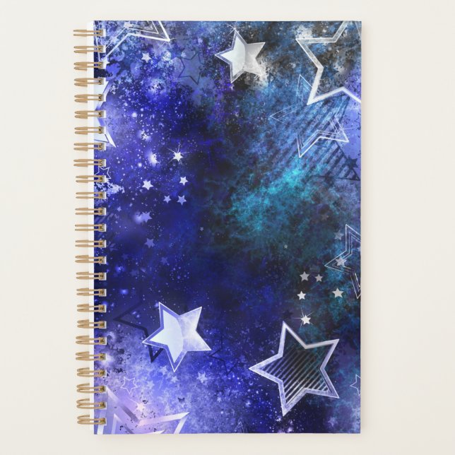 Space Background with Stars Planner (Front)