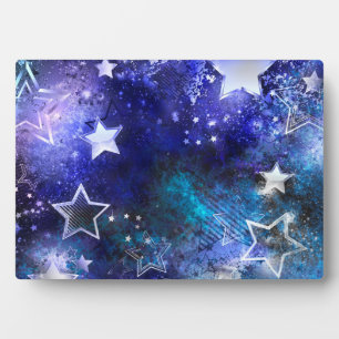 Space Background with Stars Plaque