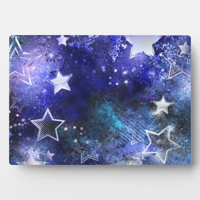 Space Background with Stars Plaque (Front)