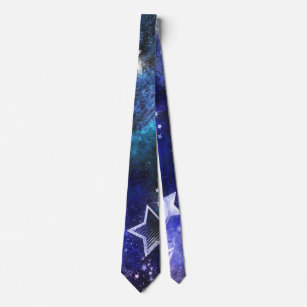 Space Background with Stars Tie