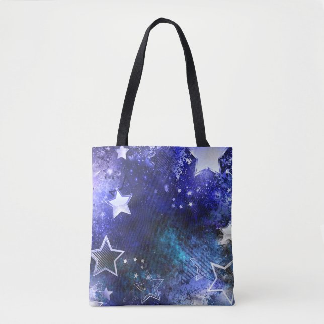 Space Background with Stars Tote Bag (Front)