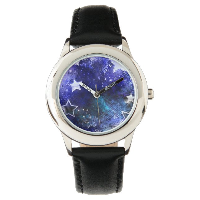 Space Background with Stars Watch (Front)