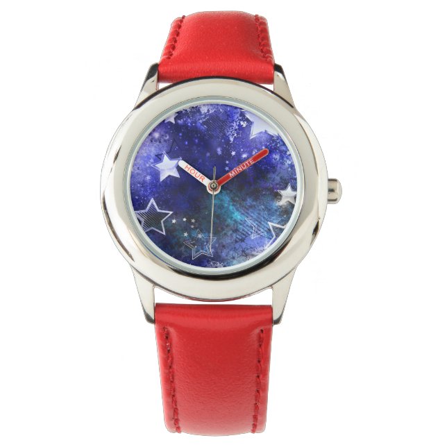 Space Background with Stars Watch (Front)