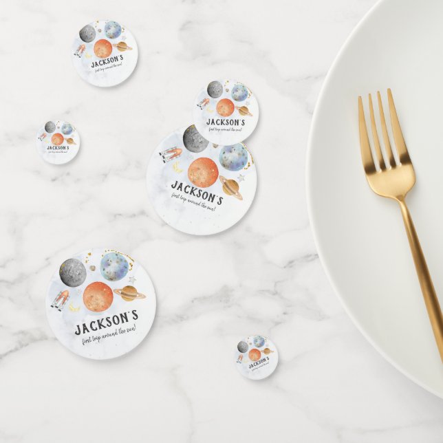 Space birthday confetti (Group)