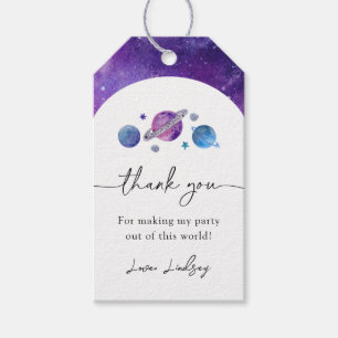 Space Birthday Favor Tag   Space Party
