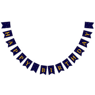 Space Birthday Party Decor   Astronaut Galaxy Them Bunting