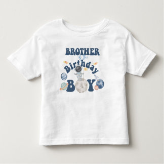 Space Birthday T-shirt-Brother of the birthday boy Toddler T-Shirt