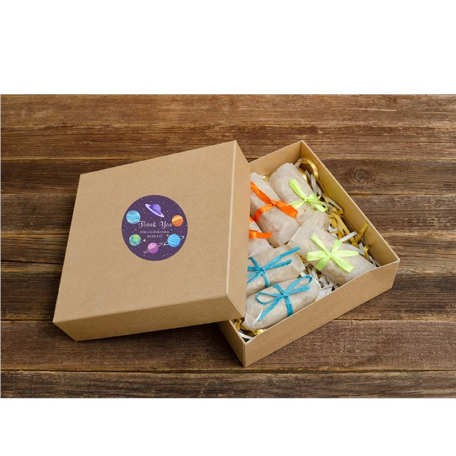 Space Birthday Thank You Sticker (Creator Uploaded)