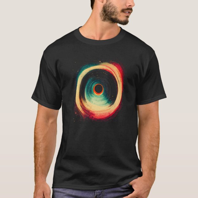Space  Black Hole Gravity Science Astrology Psyche T-Shirt (Front)
