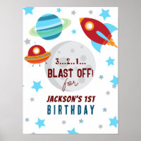 Space Blast Off 1st Birthday 