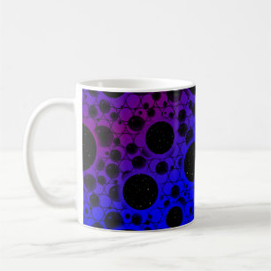 Space Bubble Spots - Blue/Purple Coffee Mug