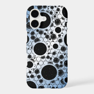 Space Bubble Spots - Blue/White