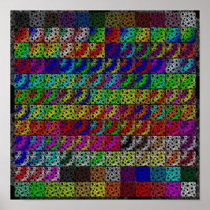 Space Bubble Spots Collection Poster