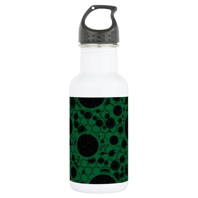 Space Bubble Spots - Forest 532 Ml Water Bottle (Front)
