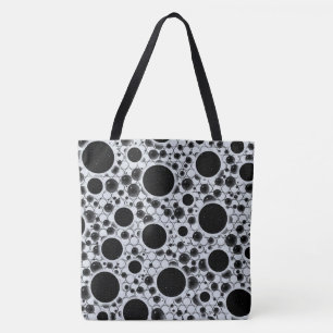 Space Bubble Spots - Glitter White Tote Bag