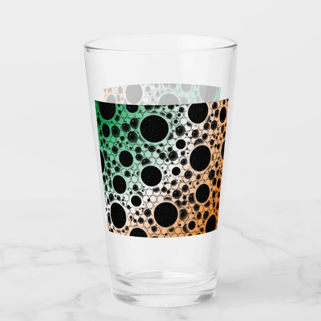 Space Bubble Spots - Green/White/Orange Glass (Front)