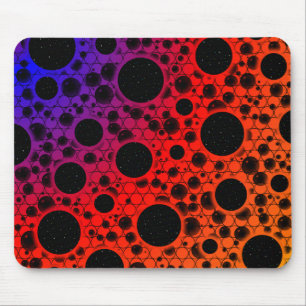 Space Bubble Spots - Heat PBROY Mouse Pad