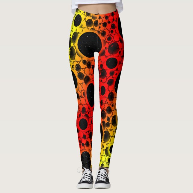Space Bubble Spots - Heat WYR Leggings (Front)
