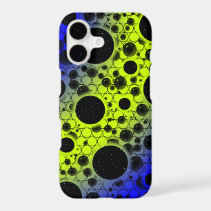 Space Bubble Spots - Lime/Blue