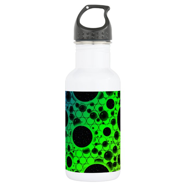 Space Bubble Spots - Rainbow PBGYO 532 Ml Water Bottle (Front)