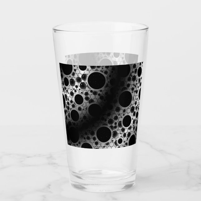Space Bubble Spots - White/Black Glass (Front)