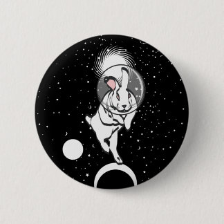 SPACE BUN 6 CM ROUND BADGE