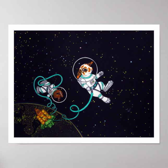 Space Bunnies Print Poster (Front)