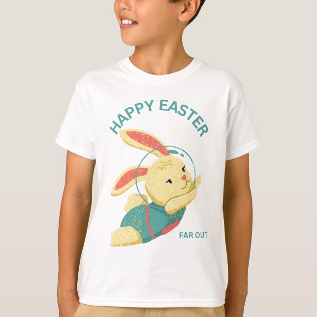 Space Bunny Far Out T-Shirt (Front)