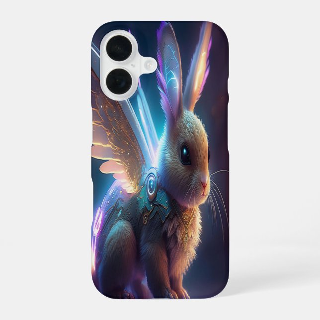 Space Bunny iPhone 16 Case (Back)