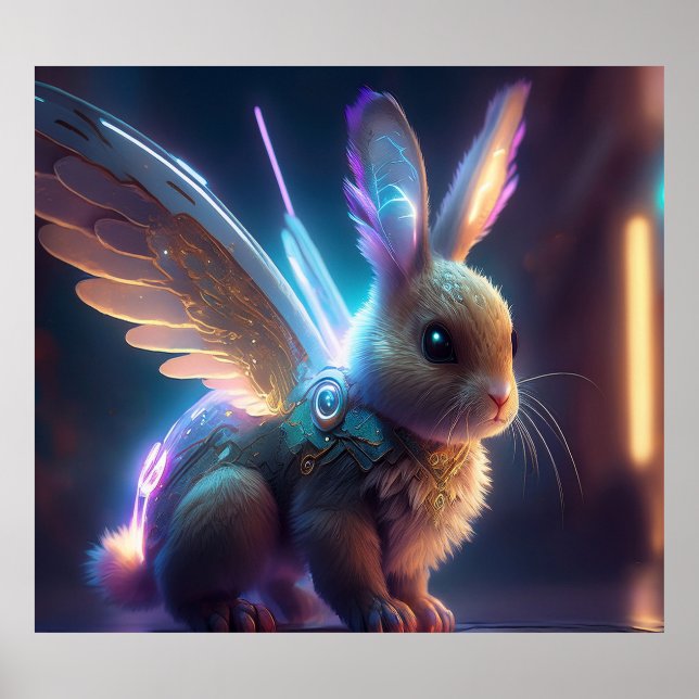 Space Bunny Poster (Front)